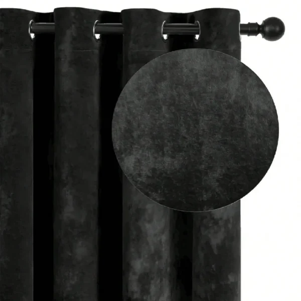 S00f2d79401784794916d06c881ed8988i.webp Black Velvet Blackout Curtain – 150 × 250 cm