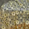3D Floral Tassel Sequin Embroidered Mesh Lace Fabric – 1 m