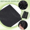 Black Fusible Cotton Interfacing Fabric – 45.3 × 43.3 in