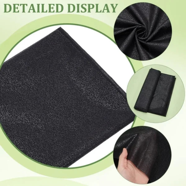 Black Fusible Cotton Interfacing Fabric – 45.3 × 43.3 in