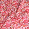 Red Floral Cotton Poplin Fabric – 50 × 145 cm