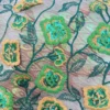 Premium Floral Embroidered Chiffon Lace Fabric – 5 Yards