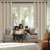 100% Blackout Curtains with Tiebacks – 2-Piece Set