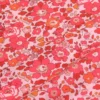 Red Floral Cotton Poplin Fabric – 50 × 145 cm
