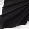 Black Cotton Eyelet Embroidery Fabric – 1 Yard