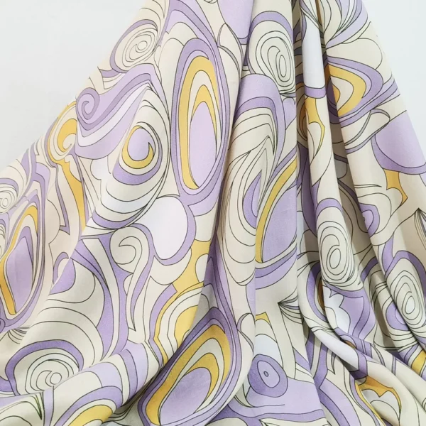 Geometric Patchwork Viscose Fabric – 1 m × 1.4 m