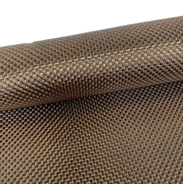 S58278cb3b6c340de81312e538d5ec55es.webp Carbon Fiber Fabric – Black & Rose Gold Plain Weave