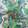 Premium Floral Embroidered Chiffon Lace Fabric – 5 Yards