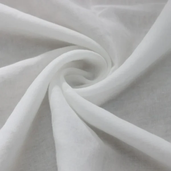 White Cotton Voile Fabric – 3 m