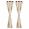 100% Blackout Curtains with Tiebacks – 2-Piece Set