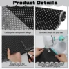 S6c05fc6773c54f58bc4f5ae64800e426t.webp Black & White Polka Dot Cotton Fabric – 1.09 Yard