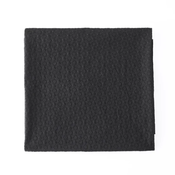 Black Cotton Eyelet Embroidery Fabric – 1 Yard
