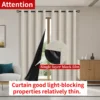100% Blackout Curtains with Tiebacks – 2-Piece Set