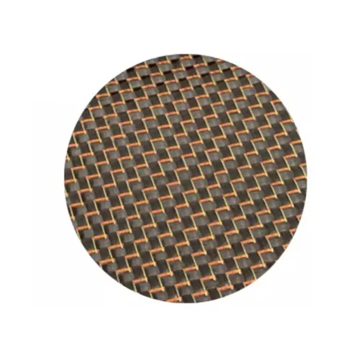 Carbon Fiber Fabric – Black & Rose Gold Plain Weave