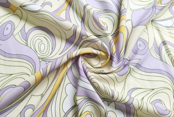 Geometric Patchwork Viscose Fabric – 1 m × 1.4 m