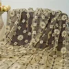 3D Floral Tassel Sequin Embroidered Mesh Lace Fabric – 1 m