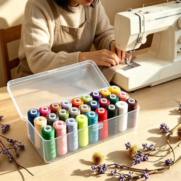 27-Colour Polyester Sewing Thread Set