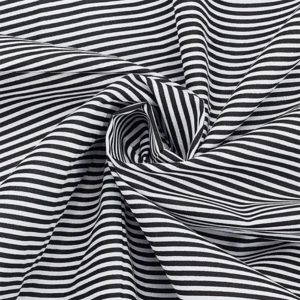 Sc425bbf9d33740e5909ce08968d69ed5S.webp Black & White Striped Cotton Fabric – 1.09 Yard