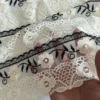 Floral Cotton Lace Embroidery Fabric – 90 × 130 cm