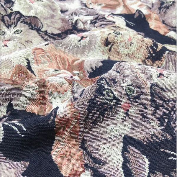 Sd32f334934aa4e4e81dabdf3bc56d32fm.webp Cute Cat Cotton Canvas Fabric – 150 × 150 cm