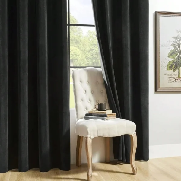 Sdf1986adadd34137bc2baed1b946819bs.webp Black Velvet Blackout Curtain – 150 × 250 cm