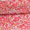 Red Floral Cotton Poplin Fabric – 50 × 145 cm