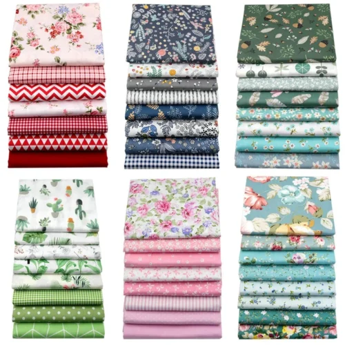 a2bc828785ef4dbb08d4fd589ab51fef.webp Printed Cotton Twill Patchwork Fabric Set – 5–8 Pieces