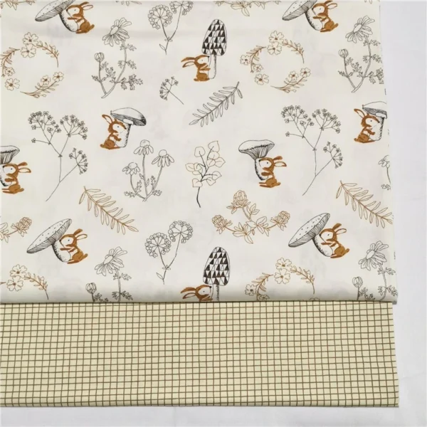 a7f5d5f47af249b774e23b8e1ca6f073.webp Cotton Twill Fabric – Cartoon Squirrel & Plant Design