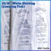 White 100% Cotton Shirting Fabric – 35/36" Wide