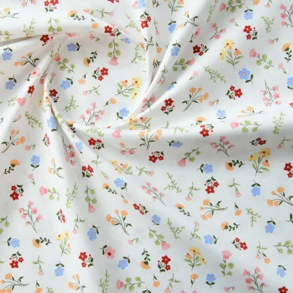 Cotton Twill Fabric – Floral Design